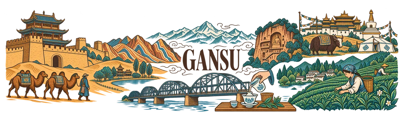 Gansu — Illustrated atlas