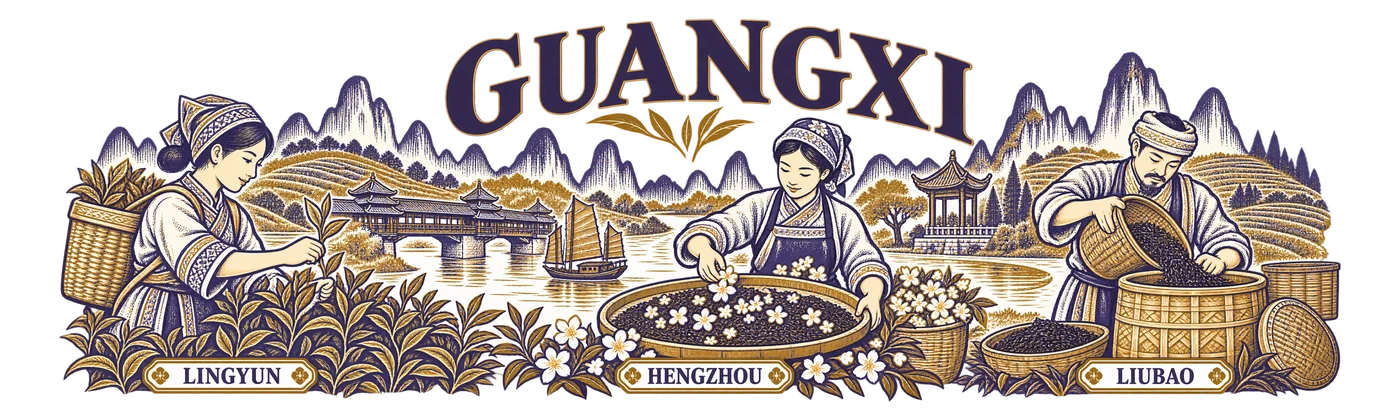 Guangxi — Basket, Flower, and Large Leaf