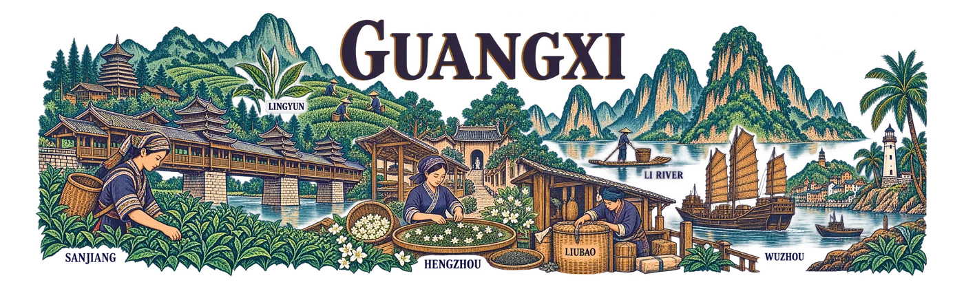 Guangxi — Tea Bridge to the River Warehouse