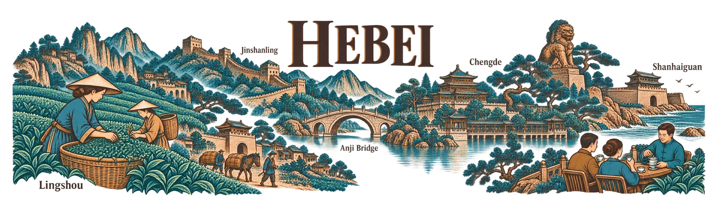 Hebei — Tea between the wall and the lake