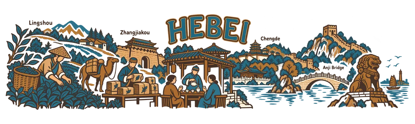 Hebei — Gate, Bridge, and Tea