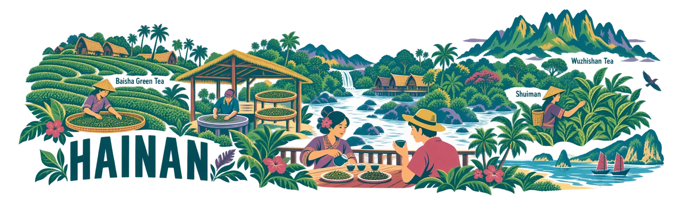 Hainan — Two tea highlands