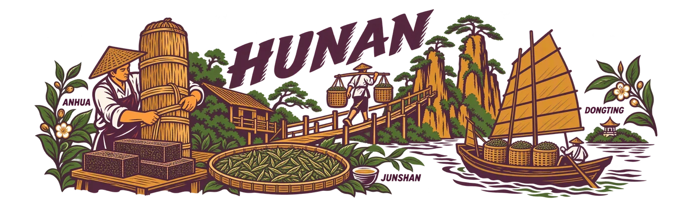 Hunan — The river carries tea