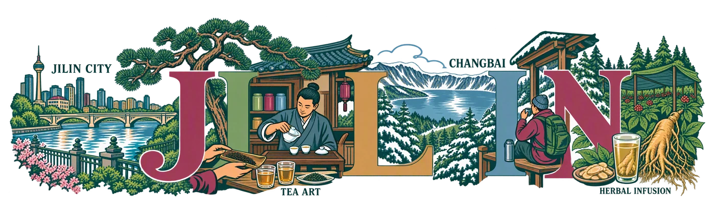 Jilin — Large letters — tea worlds