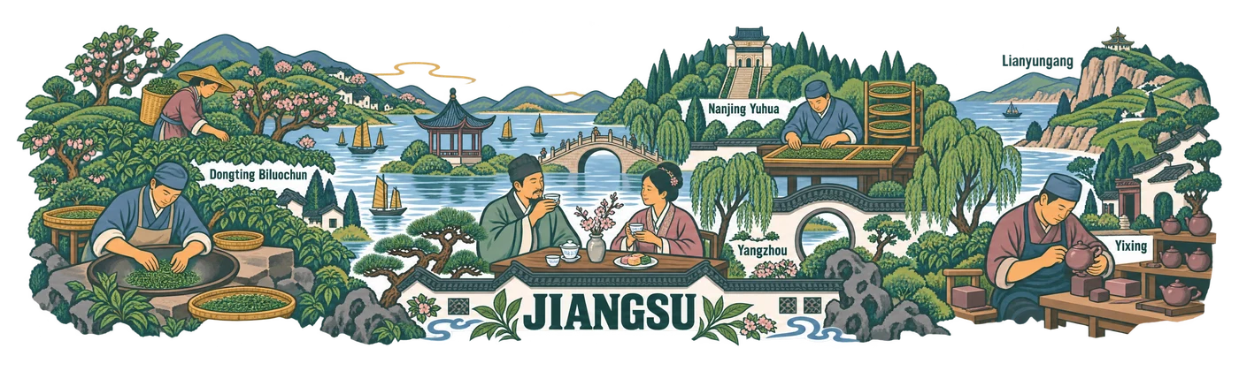 Jiangsu — Lake of tea crafts